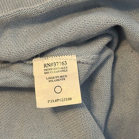 Perry Ellis Light Blue Silk Blend Crewneck Sweater Large - Picture 6 of 6